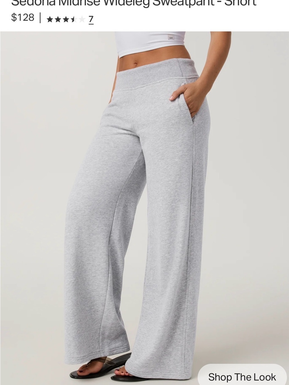 Vuori sold-out online new release Sedona XS-S Light Heather Gray Sweatpants